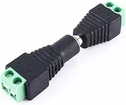 ETHZZLE Camera Strip Light Dc Power Connector Set 12v Male Female Jack Connectors