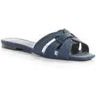 Saint Laurent Womens Flat Casual Square Toe Mule Sandals BHFO 7638