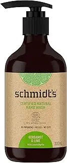 Schmidt's Certified Natural Hand Wash Bergamot & Lime with Lemon Myrtle 300 ML 1 Bottle