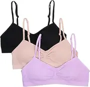 [Fruit of the Loom] Girls' Seamless Trainer Bra with Removable Modesty Pads
