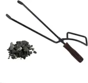 Fireplace Tongs Log Grabber,Heavy Duty BBQ Charcoal Tongs,Wood Fired Oven Too...