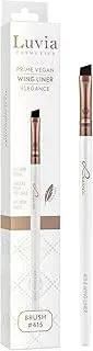 Luvia Professional Makeup Brush, Eyeliner Make-Up Brush, Eyeliner Brush, Eye Brush, Flat Angled Brush, Vegan Cosmetic Brush, 415 // Wing Liner - Elegance