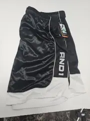 And1 Mens Basketball Gym Workout Shorts Black White 3XL