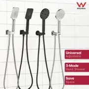 Decaura Hand Held Shower Set 3-Mode Shower Head Brass Wall Elbow Shower Hose