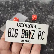 RC, radio control, GEORGIA, LICENSE PLATE SET, made to scale, ANY TEXT