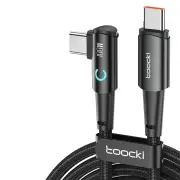 Toocki TQ-X25 5A 100W Type-C to Type-C Cable PD Fast Charging Data Transmission Copper Core Line 1M/2M Long for iPhone 1