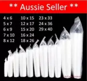 100 pcs Resealable Zip Lock Clear Plastic Food Bags Clip Seal Many Sizes AU