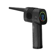 Goobay Electric Air Duster, 3 Speeds, 5 Nozzles, USB Rechargeable Dust Blower/Cleaning of PC, Keyboard, Radiator, Sofa etc. Integrated LED Display