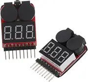 COHEALI 2pcs Lithium Battery Tester Low Voltage Alarm Accurate Capacity Display for Car Household Battery Testing