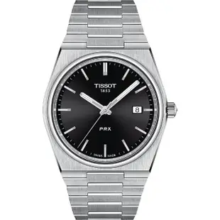 【TISSOT 天梭】PRX系列70年代復刻手錶 石英錶 鋼帶 40mm 送行動電源(任選一款)