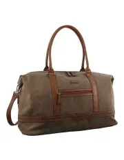 Pierre Cardin Canvas Overnight Bag in Brown