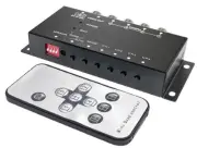 Premium 4-Channel Surveillance Camera Quad Video Multiviewer Switcher IR Remote