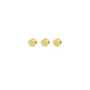 Matte Blushed Gold Faceted Oval Spacer Beads, Sku#A198