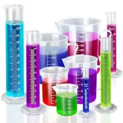 Graduated Cylinder Plastic Beaker 5pcs Plastic Graduated Cylinder 10ml 25ml 5...
