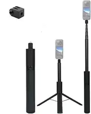 2 in 1 Invisible Selfie Stick Tripod with 1/4 Tripod Adapter Compatible with Insta360 ONE X3/X2 Action Camera