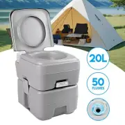 20L Outdoor Portable Camping Toilet Bag Travel Caravan Boating Flushable Potty