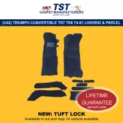 MOULDED CAR CARPET FITS (U02) TRIUMPH CONVERTIBLE TR7 TR8 74-81 L&R + PARCEL