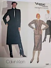 Jacket Skirt Blouse 12 VOGUE 1063 Sewing Pattern UC VTG 80s Suit Blazer Career