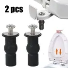 2 Pack Toilet Seat Screws Hinges/Expanding Rubber Top Nuts Fixings/WC Blind Hole