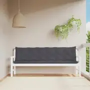 Garden Bench Cushions 2pcs Anthracite 200x50x7cm Oxford Fabric