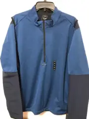 Oakley Softshell Pullover Jacket Side 1/4 Zip Grid Fleece Lined XXL