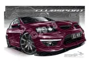 HSV E3 CLUBSPORT ALCHEMY SV BLACK A1 STRETCHED CANVAS (V299B)