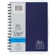 Winsor And Newton Wire Bound Black Paper Visual Diary 40 Sheets FSC MIX CREDIT