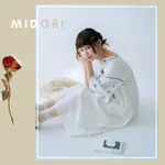 🐈 快來帶走我的二手衣 🇯🇵 🐈 日本正品 MIDORI 綠 言語如氣泡般湧現刺繡洋裝 白色 日牌古著