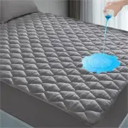 King Mattress Protector, Waterproof & Breathable, Quilted Thick Fitted Sheet ...