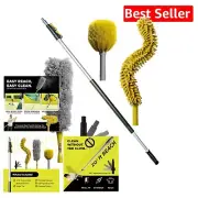 Doca 3-Piece Telescoping Duster Kit with Microfiber - High & Easy Clean