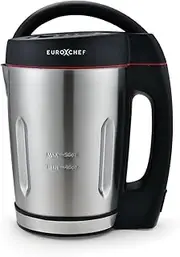 EUROCHEF Soup Maker and Blender, Self-Cleaning, Stainless Steel