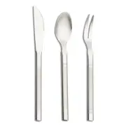 VANRA 5.2in 3-Piece Dessert Knives Salad Forks Tea Spoons Set Stainless Steel...
