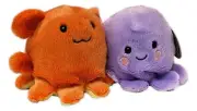 Set of 2 OLIVER & DITSY OCTOPUS Palm Pals 5" Stuffed Animal Plush, Aurora
