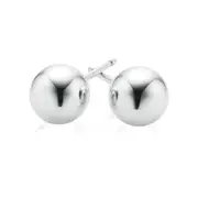 9ct White Gold 7mm Ball Stud Earrings