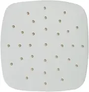100PCS Air Fryer Paper Liners, 21.5cm Non-Stick Waterproof Oil-Proof Square Paper Liner for Steamer, Air Fryer, Microwave Oven, Oven (White Perforated)