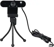 Desktop Tripod Stand with 1/4 Inch Screw Hole Portable Folding Desktop Stand Mobile Tab P Video Webcam Web Camera Bracket for Live Streaming Online Meeting T Ing Video Calling Black