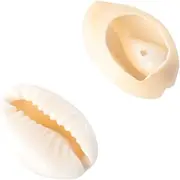OATIPHO 50pcs Conch Pendant Sea Snail Earring Necklace Accessories Unique Yellow Shells for Handmade Jewelry Crafting Safe Smooth Finish for Creative Decoration