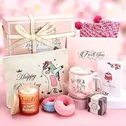 Birthday Gifts for Women, Mum Birthday Gifts, Sister Birthday Gifts for Mum Girls 18th 21st 30th 40th 50th 60th Best Friend Grandma Mothers Birthday Hampers for Women Coffee Cup Gift Basket