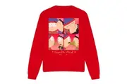 South Park Unisex Adult Kyle & Wendy Squares Valentine`s Day Sweatshirt (Red) - UTTV13299