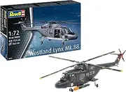 Revell 03805 Westland Lynx Helicopter 1:72 Scale Unbuilt/Unpainted Plastic Model Kit - The Lynx is a British Multi-Purpose Helicopter Used by Many Nations mainly for Military Purposes