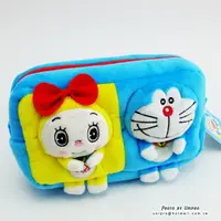 在飛比找蝦皮購物優惠-Doraemon 哆啦A夢 哆啦美 立體絨毛 化妝包 萬用包