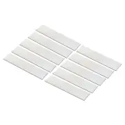 10Pcs 8"x2" Blank Engraving Name Plate Personalized Laser Printing Plate Silver