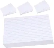 CANIGHT 200Pcs White Index Cards Lined Flashcards Paper for Office Classroom Home Use for Note Taking Study Materials DIY Projects Organized Writing