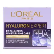 LOREAL 50ml HYALURON EXPERT REPLUMPING MOISTURISING CARE NIGHT CREAM MASK NEW