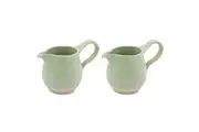 2PK Jamie Oliver Big Love Joy 650ml Stoneware Jug Water Pitcher Container Green