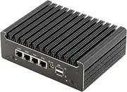 HUNSN Micro Firewall Appliance, Mini PC, OPNsense, VPN, Router PC, Intel N4505 N6000, RS41, AES-NI, 4 x 2.5GbE I226-V, Console, Type-C, HDMI, DP, SIM Slot, 4G RAM, 128G SSD