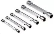 Facom SOCKET SPANNER SET 6Pcs 8-19mm Metric, Double-Ended, Satin Chrome Finish