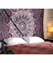 Twin Star Mandala tapestry Hippie Elephant Tapestries Bohemian Throw Table Cover