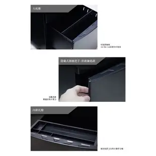 【黑×質感】 可上鎖活動三層櫃 OA-436B  抽屜櫃 三層抽屜 活動抽屜 活動式滾輪 文件櫃 收納櫃