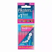 Piksters Interdental Brushes Pink Size 00 10pk